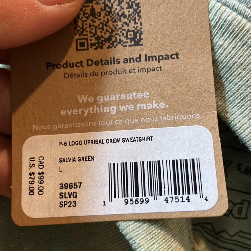 Patagonia Logo Uprisal Crewneck Sweatshirt - Picture 5 of 5